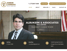 Tablet Screenshot of albukerklaw.com